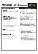 Preview for 2 page of Matco Tools MT2993 Manual