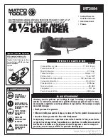 Preview for 11 page of Matco Tools MT3884 Instruction Manual