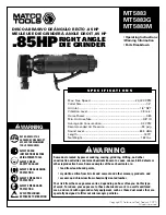 Preview for 1 page of Matco Tools MT5883 Operating Instructions Manual