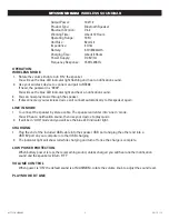 Preview for 2 page of Matco Tools MTCSOUNDBAR2 Operating Instructions Manual