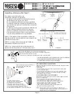 Preview for 9 page of Matco Tools MTPGHV13 Manual