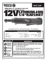 Matco Tools MUC122R Manual preview