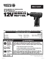 Preview for 8 page of Matco Tools MUC122SP Manual