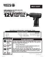 Preview for 14 page of Matco Tools MUC122SP Manual