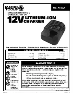 Preview for 7 page of Matco Tools MUC12LC Operating Instructions Manual