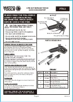 Preview for 2 page of Matco Tools PTK3 Manual