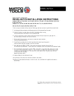 Preview for 2 page of Matco Tools R325HU Installation Instructions