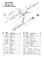 Preview for 3 page of Matco Tools RL1314A Operating Instructions, Warning Information, Parts Breakdown