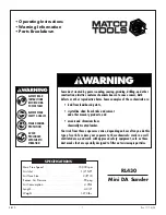 Preview for 1 page of Matco Tools RL430 Operating Instructions