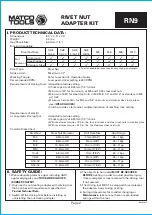 Preview for 2 page of Matco Tools RN9 Manual