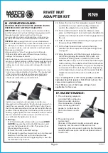 Preview for 3 page of Matco Tools RN9 Manual