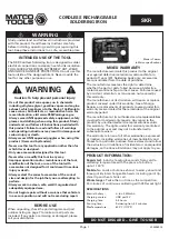 Preview for 1 page of Matco Tools SKR Manual