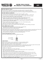 Preview for 4 page of Matco Tools SKR Manual