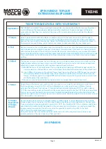 Preview for 4 page of Matco Tools TKSH6 Manual