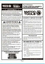 Preview for 4 page of Matco Tools TR45KIT Quick Start Manual