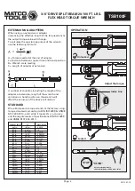 Preview for 2 page of Matco Tools TSB100F Quick Start Manual