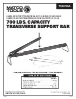 Matco Tools TSB700A Operating Instructions Manual preview