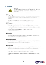 Предварительный просмотр 10 страницы Matco A700 AW User Manual