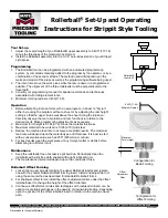 Предварительный просмотр 1 страницы MATE Rollerball User Set-Up And Operating Manual