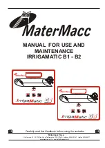 Matermacc IRRIGAMATIC B1 Manual For Use And Maintenance preview