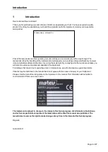 Preview for 2 page of matev CLS-G/H 1050 Operating Manual