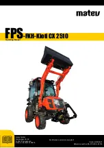 matev FPS-FKH-Kioti CX 2510 Operating Manual preview
