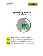 matev FPS JD-2036R Operating Manual preview