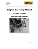 Предварительный просмотр 1 страницы matev FPS-JD 4020 Operating Manual