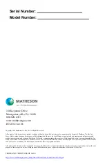 Preview for 48 page of Matheson 819 Series Operating Manual