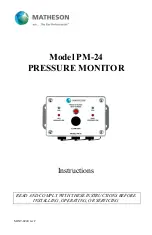 Matheson PM-24 Instructions Manual preview