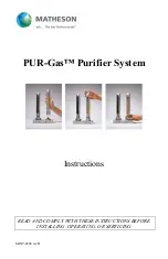 Matheson PUR-Gas MCTG-0050 Instructions Manual preview