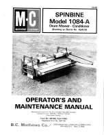 Preview for 1 page of mathews company spinbine 1084-a Operator And  Maintenance Manual