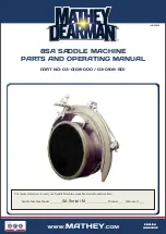 Mathey Dearman 03-0108-000 Parts And Operating Manual предпросмотр