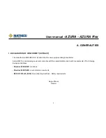 Preview for 9 page of Mathieu Azura MC210 User Manual