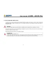 Preview for 11 page of Mathieu Azura MC210 User Manual