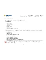 Preview for 16 page of Mathieu Azura MC210 User Manual