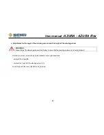 Preview for 30 page of Mathieu Azura MC210 User Manual