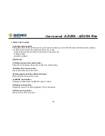 Preview for 40 page of Mathieu Azura MC210 User Manual