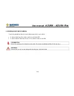 Preview for 108 page of Mathieu Azura MC210 User Manual