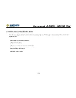 Preview for 122 page of Mathieu Azura MC210 User Manual