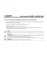 Preview for 124 page of Mathieu Azura MC210 User Manual