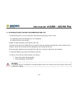 Preview for 134 page of Mathieu Azura MC210 User Manual