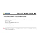 Preview for 184 page of Mathieu Azura MC210 User Manual