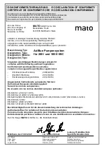 Предварительный просмотр 27 страницы MATO AdBlue SB 23 Operating Instructions Manual