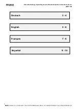 Preview for 2 page of MATO AEP 100 Operating Instructions Manual