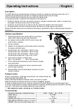 Preview for 5 page of MATO AEP 100 Operating Instructions Manual