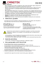 Предварительный просмотр 4 страницы MATO CMiNDTEK EP 100 Operating Instructions Manual