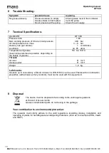 Preview for 10 page of MATO DF 500 Operating Manual