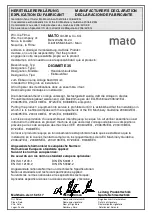 Preview for 15 page of MATO DIGIMET E35 Operating Instructions Manual