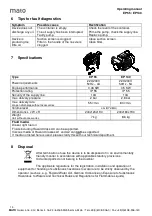 Предварительный просмотр 14 страницы MATO EP 140 Operating Instructions Manual